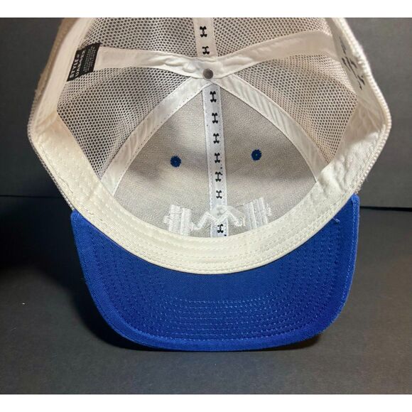 Under Armour Mesh Trucker Hat – Barbell “M” Logo Adjustable – Blue & White OSFM - Picture 6 of 6